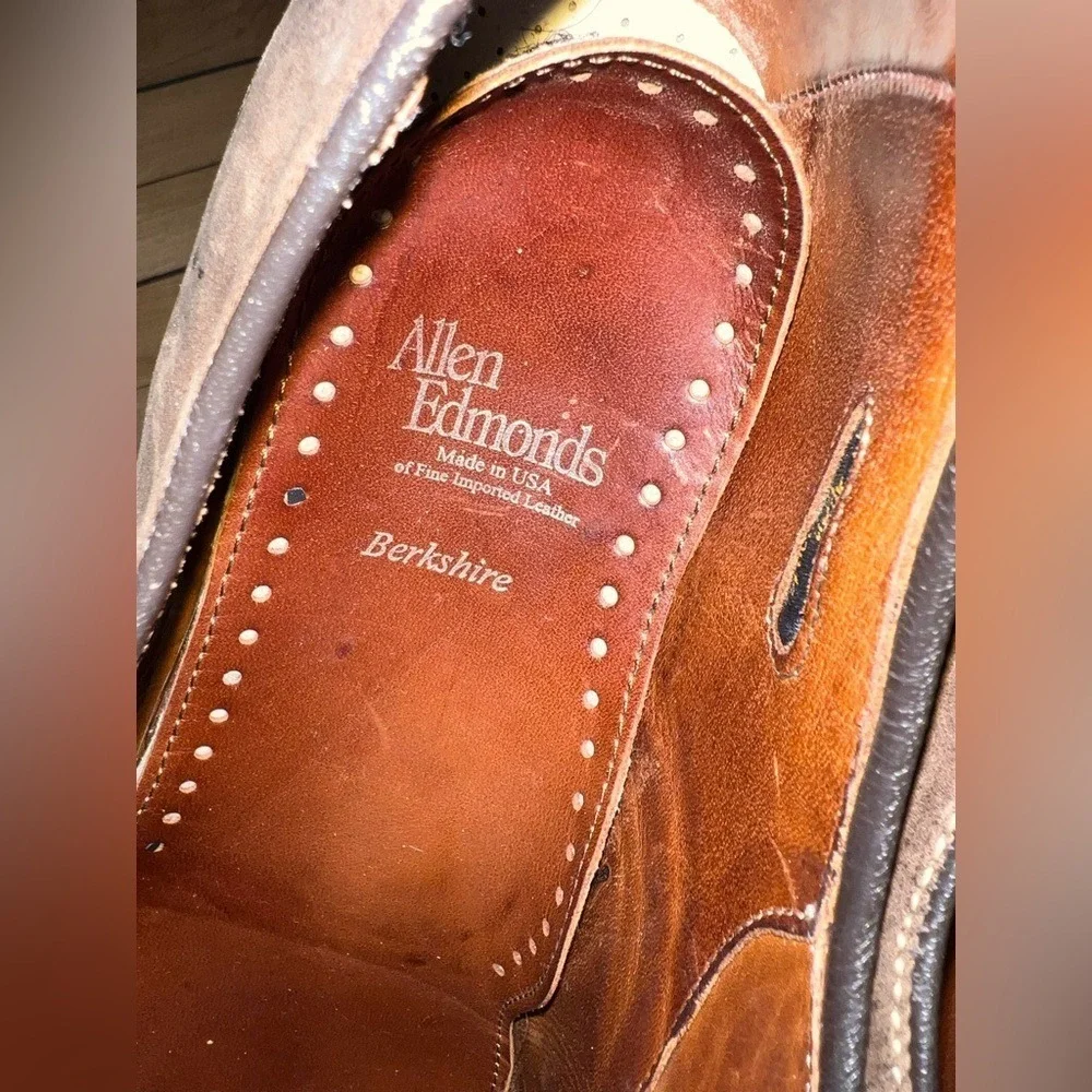 Allen Edmonds Berkshire‎ Welted Brown Leather Derby Comfort Shoes